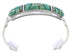 Sterling Silver Turquoise Inlay Southwestern Cuff Bracelet MX27323