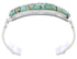 Genuine Sterling Silver Turquoise Inlay Jewelry Cuff Bracelet MX27324