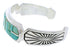Genuine Sterling Silver Turquoise Inlay Jewelry Cuff Bracelet MX27327