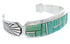 Turquoise Inlay Sterling Silver Jewelry Cuff Bracelet MX27341