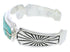 Turquoise Inlay Sterling Silver Jewelry Cuff Bracelet MX27341