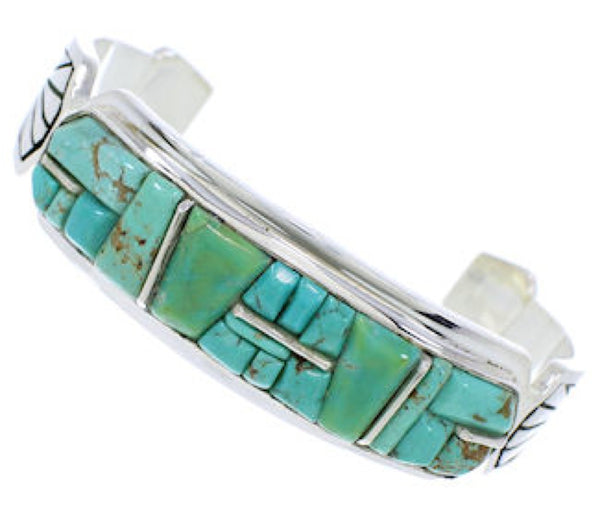Turquoise Southwest Sterling Silver Jewelry Cuff Bracelet MX27342