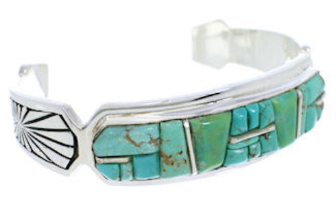 Turquoise Southwest Sterling Silver Jewelry Cuff Bracelet MX27342