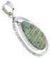 Southwestern Turquoise And Sterling Silver Pendant PX30103