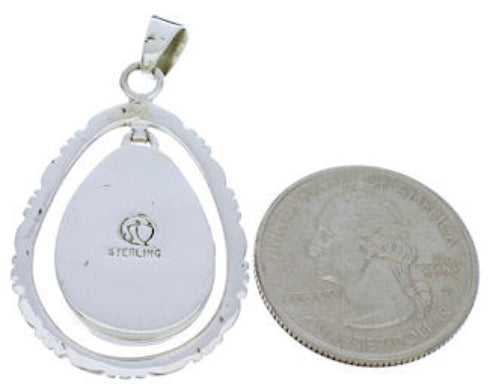 Southwestern Turquoise And Sterling Silver Pendant PX30103