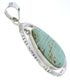 Southwestern Turquoise Inlay Silver Jewelry Pendant PX30108