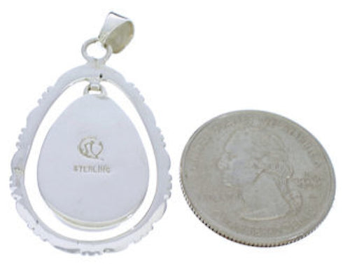 Genuine Sterling Silver Southwest Turquoise Pendant PX30110