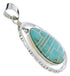 Turquoise And Silver Southwest Jewelry Pendant PX30112