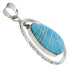 Turquoise And Sterling Silver Southwest Jewelry Pendant PX30123
