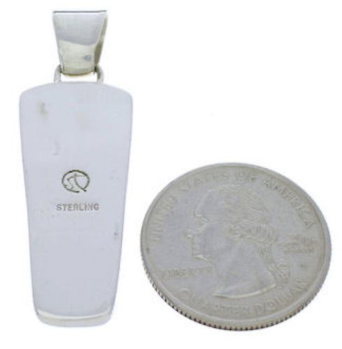 Turquoise Inlay Jewelry Silver Southwest Pendant PX30132