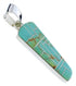 Southwest Sterling Silver Turquoise Inlay Pendant Jewelry PX30143