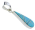 Turquoise Inlay Tear Drop Sterling Silver Jewelry Pendant PX30183