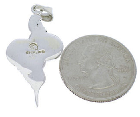 Sterling Silver Snake Turquoise Jewelry Pendant PX30190