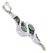 Southwest Jewelry Turquoise Sterling Silver Snake Pendant PX30195