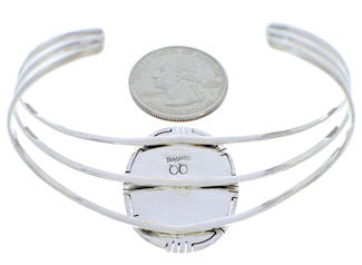 Multicolor Native American Village Design Cuff Bracelet MX27462