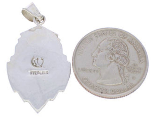 Turquoise Southwest Sterling Silver Pendant EX29640