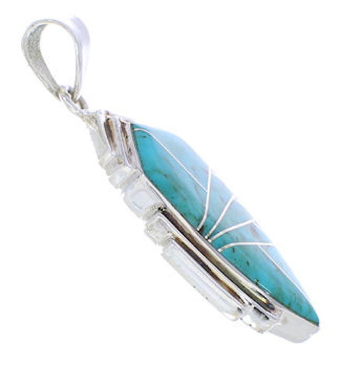 Southwstern Jewelry Turquoise Slide Pendant EX29647
