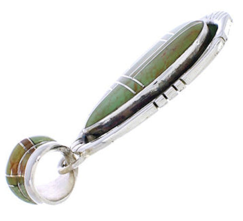 Turquoise Southwest Sterling Silver Pendant Jewelry EX29674
