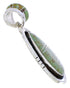 Turquoise Inlay And Sterling Silver Slide Pendant EX29679
