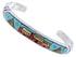 Native American Design Multicolor Sterling Silver Bracelet MX27568