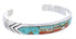 Native American Village Design Multicolor Silver Bracelet MX27569