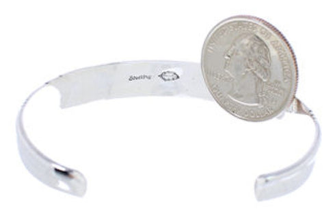 Native American Village Design Multicolor Silver Bracelet MX27569