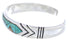 Silver Native American Village Design Multicolor Bracelet MX27574