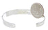 Silver Native American Village Design Multicolor Bracelet MX27574