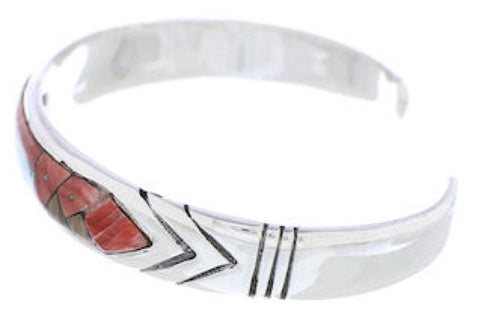 Silver Native American Design Turquoise Multicolor Bracelet MX27588