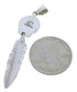 Silver Native American Design Multicolor Feather Pendant PX29774