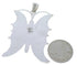Silver Butterfly Multicolor Native American Design Pendant PX29776
