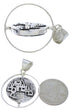 Native American Design Multicolor Silver Reversible Pendant PX29783