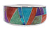 WhiteRock Silver Jewelry Sunrise Multicolor Ring Size 8-3/4 PX38350