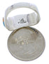 Multicolor Sterling Silver Southwest Inlay Ring Size 7-1/2 JX37806