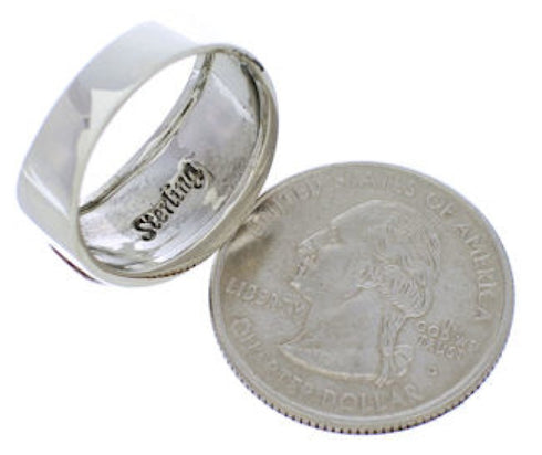 Authentic Sterling Silver Multicolor Ring Size 7-3/4 JX37727