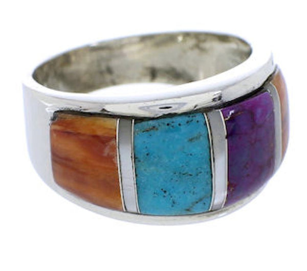 Sterling Silver Multicolor Ring Size 6-3/4 JX37722