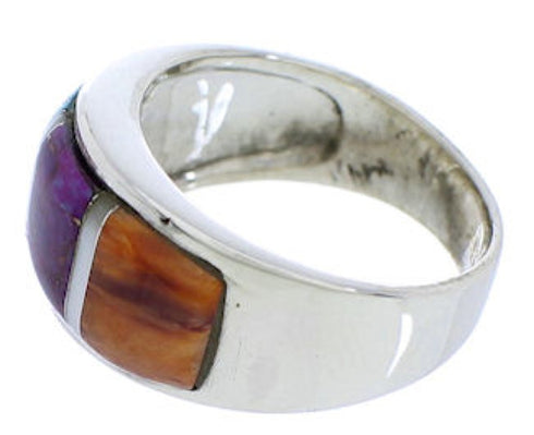 Sterling Silver Multicolor Ring Size 6-3/4 JX37722