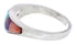 Southwest Sterling Silver Multicolor Inlay Ring Size 6-3/4 UX36459