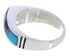Multicolor Inlay Silver Southwest Ring Size 5-1/2 EX50989