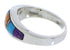 Multicolor Inlay Genuine Sterling Silver Ring Size 5-3/4 EX51005