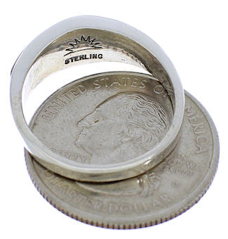 Multicolor Southwestern Sterling Silver Ring Size 8-1/2 EX51010