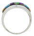 Multicolor Inlay Southwest Silver Ring Size 6-3/4 EX51021