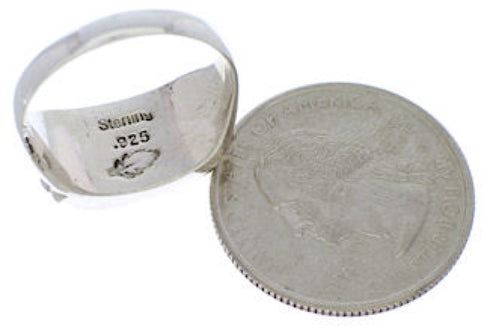 Southwest Silver Multicolor Ring Size 7 JX38097