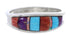 Genuine Sterling Silver Southwest Multicolor Ring Size 6 CX50659