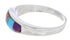 Authentic Sterling Silver Southwest Multicolor Ring Size 6-3/4 CX50671