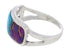 Multicolor Inlay Southwestern Sterling Silver Ring Size 8-1/2 CX50692