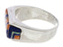 Silver Southwestern Jewelry Multicolor Ring Size 8-1/2 CX50819