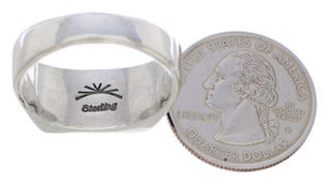 Silver Southwestern Jewelry Multicolor Ring Size 8-1/2 CX50819