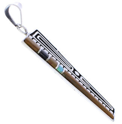 Multicolor Southwestern Jewelry Sterling Silve Pendant EX30700
