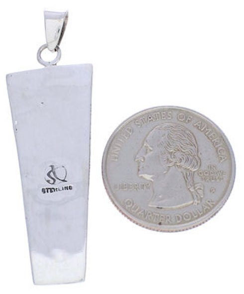 Multicolor Southwestern Jewelry Sterling Silve Pendant EX30700